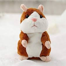 Leoie Talking Hamster Plush Toy, Repeats What You Say Plush Animal Toy Talking Record Plush Interact