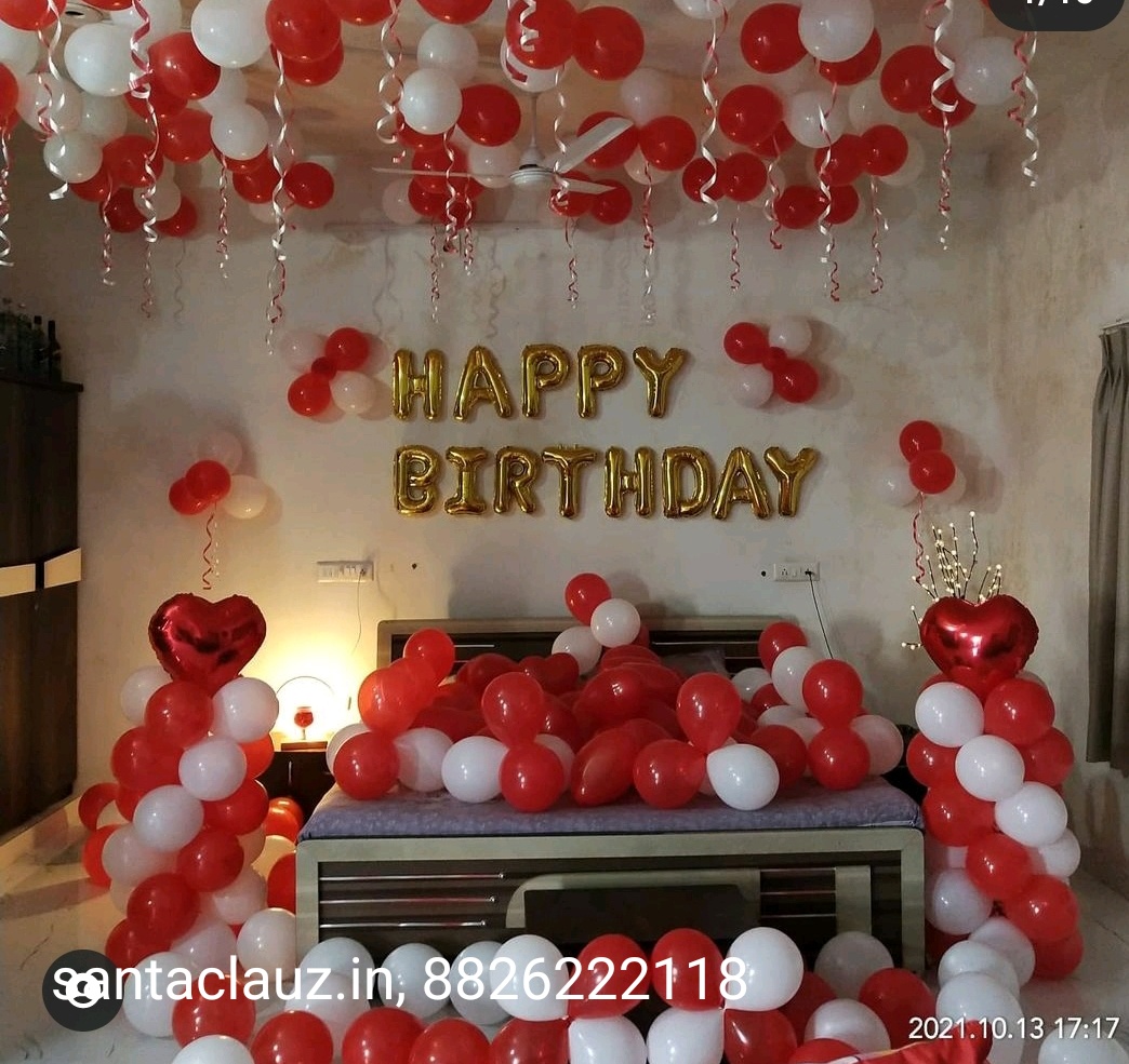 Happy Birthday love theme decor - Santaclauz